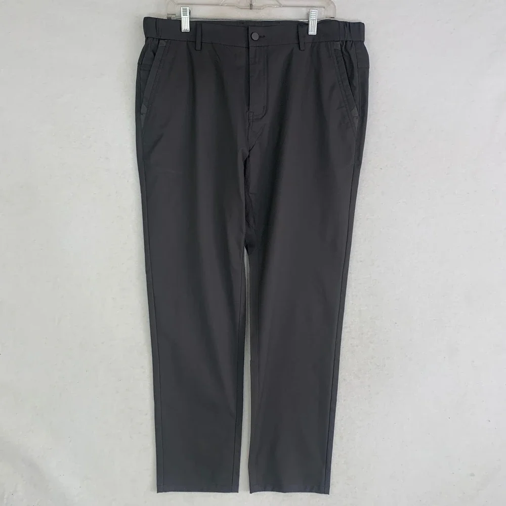 Jack Archer Jetsetter Tech Pants Mens‎ 35x28 Oak Khaki Slim Fit Travel Chino